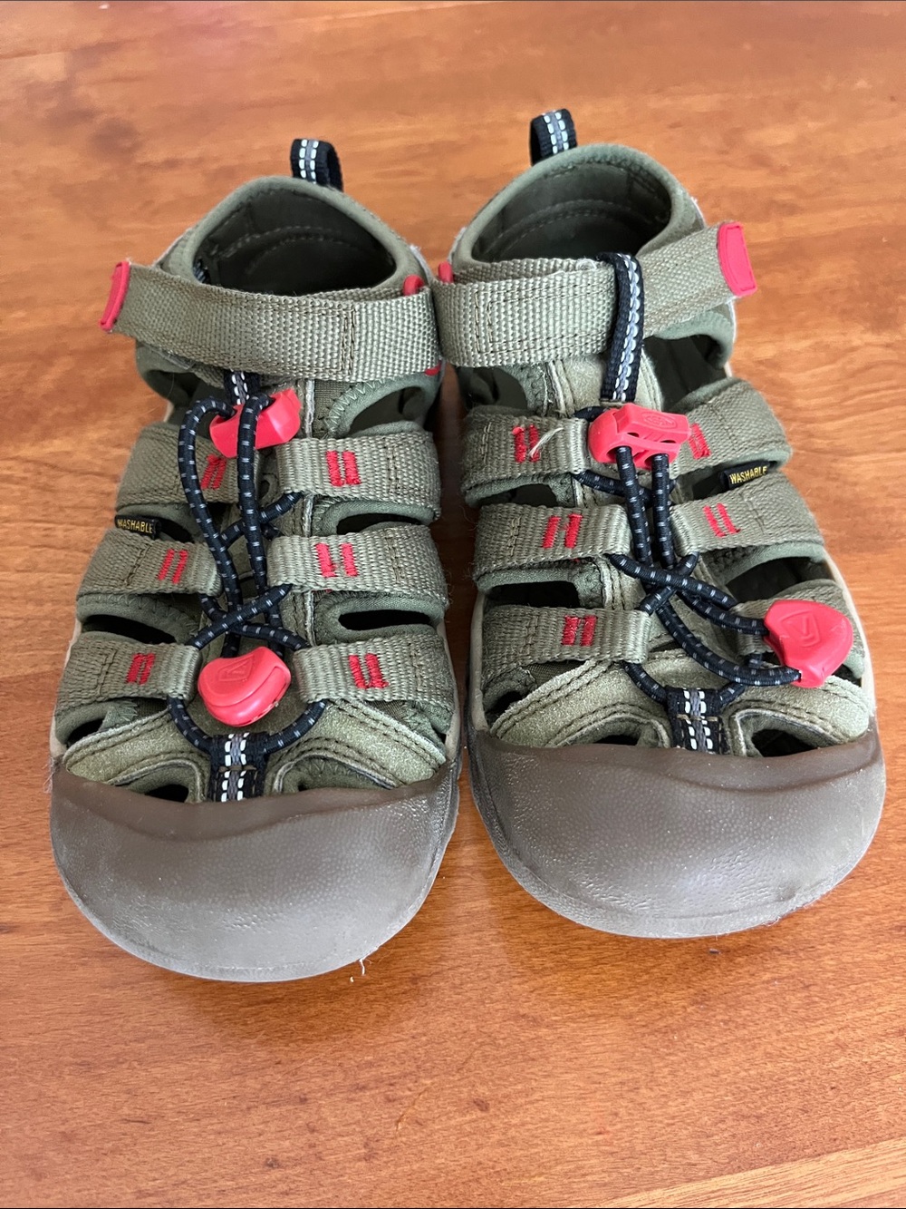 Army Green Keen Newport H2 Sandals, Size 1